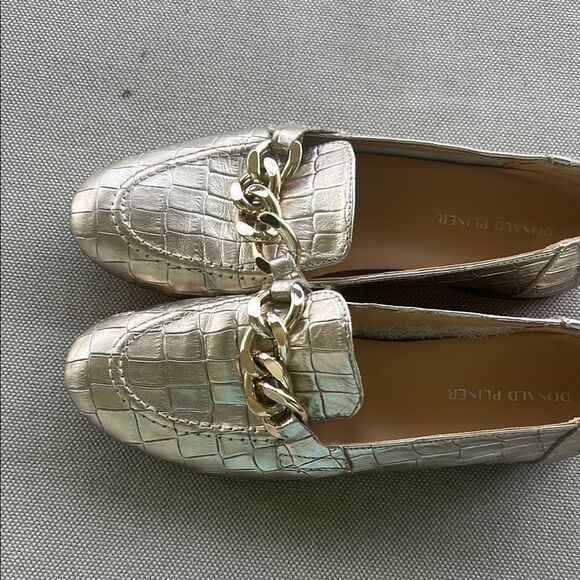 Donald J. Pliner Silver Loafers for Women - Picture 1 of 5